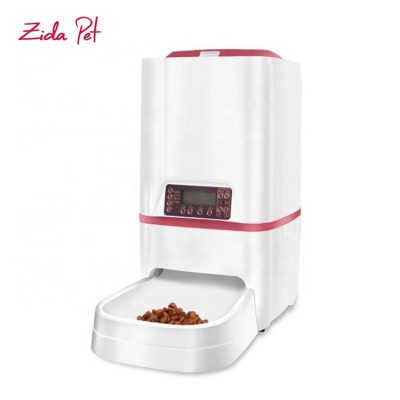 Zida Pet Wholesale Newest LCD Screen No Food Stuck Automatic Cat and Dog Food Dispenser Smart Pet Feeder