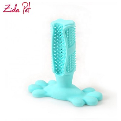 Zida Pet Rubber Bite Resistant Pet Teeth Stick Clean Brushing Dog Toothbrush Chew Toys