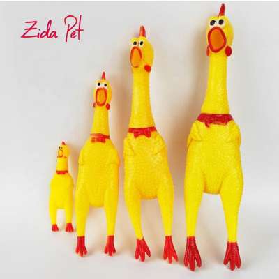 Novelty Plastic Chicken Pet Dog Sound Toy Chew Toy Screaming Shrilling Chicken