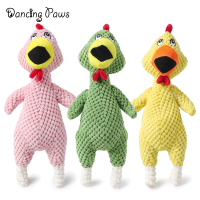 Stock available dog toy colored pineapple screaming chicken plush sound pet toy